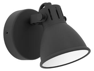 Spot Moderno Seras 2 In Acciaio Nero 1 Luce Gu10 3W Ip20