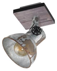 Spot Rustico Country Barnstaple Legno Marronemarrone Patinato 1 Luce E27 40W