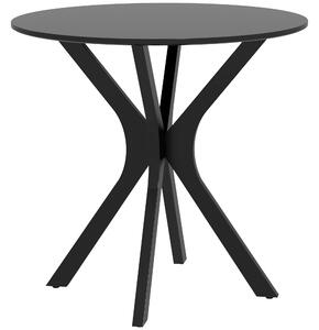 HOMCOM Tavolo da Pranzo Tavolo da Cucina Rotondo, Design Moderno, 78 cm x 78 cm x 75 cm, Nero