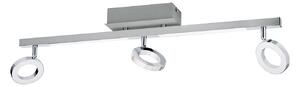 Spot Moderno Cardillio 1 Alluminio Argento 3 Luci Led 3,2W
