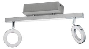 Spot Moderno Cardillio 1 Alluminio Argento 2 Luci Led 3,2W