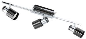 Spot Moderno Davida 1 In Acciaio Nichel 3 Luci Gu10 4,6W Ip20