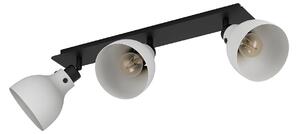 Spot Contemporaneo Matlock In Acciaio Grigio 3 Luci E27 40W Ip20