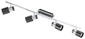 Spot Moderno Davida 1 In Acciaio Nichel 4 Luci Gu10 4,6W Ip20
