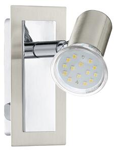 Spot Moderno Rottelo In Acciaio Nichel Satinato 1 Luce Gu10 4,6W Ip20