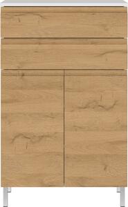 Mobile bagno basso bianco in rovere 60x97 cm Torrance - Germania