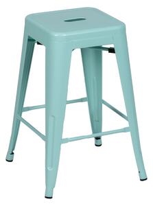 Set di 2 sgabelli da bar in metallo turchese (altezza seduta 61 cm) - Ixia