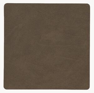 Set di 4 sottobicchieri in pelle Square Nupo