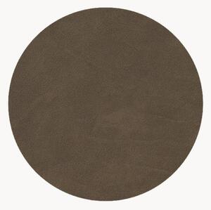 Set di 4 sottobicchieri in pelle Circle Nupo