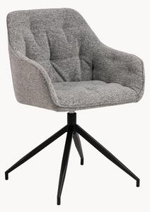 Sedia girevole in bouclé Brooke