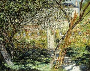 Riproduzione A Garden in Vetheuil Le Jardin de Vetheuil 1881, Monet, Claude