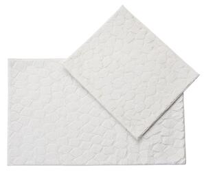 Set di tappetini per il bagno color crema 2 pz 60x100 cm Rabbit – Foutastic
