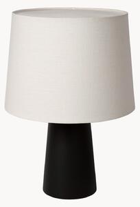 Lampada da tavolo con luce regolabile e paralume in lino Frieda
