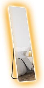 HOMCOM Specchio a Figura Intera LED, Controllo Touch, dimmerabile, senza cornice, 40 x 150 cm