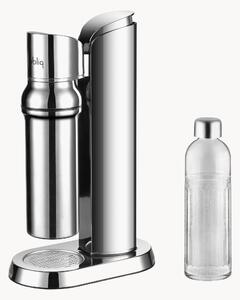 Gasatore in acciaio inossidabile con bottiglia in vetro glass