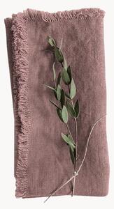 Set di 2 tovaglioli in lino fatti a mano Ashes of Roses