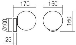 Redo 01-2713 - Applique VOLLEY 1xE14/28W/230V oro