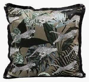 Cuscino in velluto Jungle Leafs
