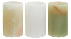 Portacandele in set in pietra per lumino 3 pz Oleena – Premier Housewares