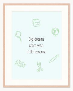 Stampa digitale incorniciata per bambini Big Dreams, varie misure
