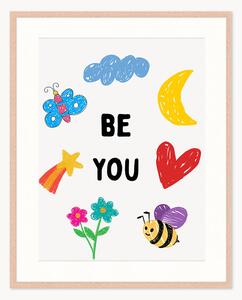 Stampa digitale incorniciata per bambini Be You, varie misure