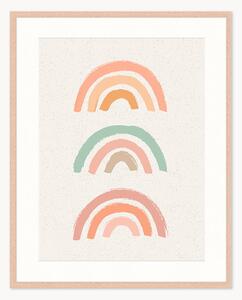 Stampa digitale incorniciata per bambini The Rainbows, varie misure