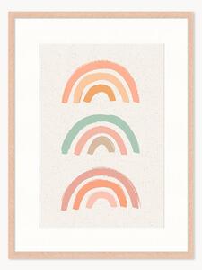 Stampa digitale incorniciata per bambini The Rainbows, varie misure