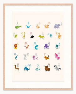 Stampa digitale incorniciata per bambini The Alphabet, varie misure
