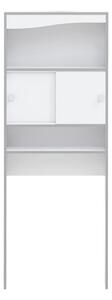 Mobile bianco sopra la lavatrice/WC 64x177 cm Surf - TemaHome