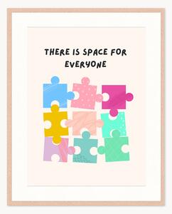 Stampa digitale incorniciata Space For Everyone, varie misure