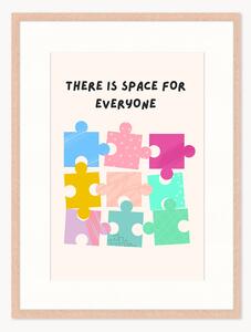 Stampa digitale incorniciata Space For Everyone, varie misure