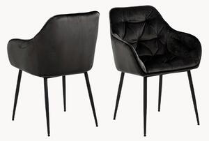 Set di 2 sedie imbottite con braccioli Brooke