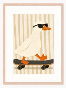 Stampa digitale incorniciata per bambini Cool Duck, varie misure