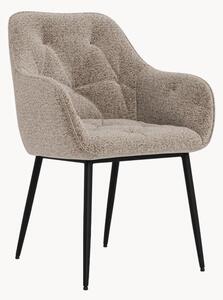 Set di 2 sedie imbottite con braccioli Brooke