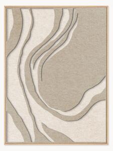 Arte da parete acustica Sacred Silence con cornice in legno