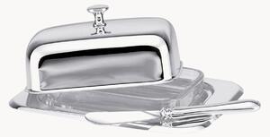 Burriera e coltello placcati argento Aurea 2 pz