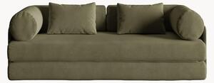 Divano letto 2 posti in velluto Dreamy, larg. 206 cm