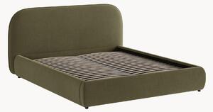 Letto imbottito in velluto con contenitore Murada