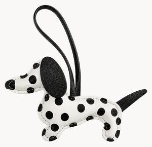 Portachiavi in pelle Polka Dot Dachshund