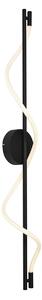 Lampada da parete moderna nera con LED dimmerabile a 3 livelli - Twirl
