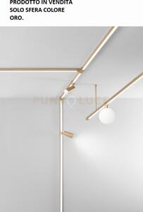 Elemento sfera ball 9w 3000k 585lm oro d.15cm per sistema binario