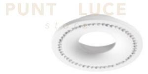 Faretto ageha da incasso gu10 bianco con cristalli cut out d.9,8cm