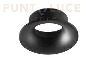 Faretto incasso planet gu10 cut out d.8,6cm ip20 nero