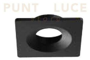 Faretto da incasso pacha gu10 quadrato cut out l.9,8cm nero ip20