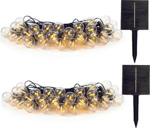 Set con 2 catene luminose solari BESTY 40 m
