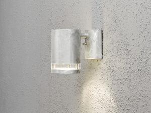 Lampada da parete a LED per esterni, faretto da incasso per facciate, lampada da esterno da 13 cm, argento