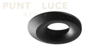 Faretto incasso tuono gu10 cut out diametro 9,6cm ip20 nero