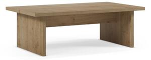 Tavolino da salotto di colore naturale con piano effetto rovere 70x120 cm Loana – Marckeric