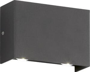 Fischer & Honsel Lampada da parete per esterni a LED Nairobi, nera