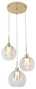 Rabalux 6496 Lampada a sospensione 3 spot Philana, E27, oro, sferico-rotondo, moderno, ø450mm